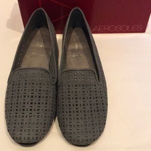 Aerosoles You Betcha Blue Nubuck Slip-on Loafer
